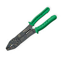 Кліщі для обтиску контактів та зачищення проводів із різаком 225мм (0,75-6,0 мм?) Toptul SVS-DIBB2009