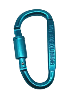 Карабін Solve із муфтою Aluminum Carabine Блакитний до 100 кг алюмінієвий сплав Screwlock KT7000810