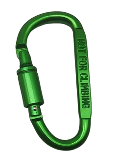 Карабін Solve із муфтою Aluminum Carabine Зелений до 100 кг алюмінієвий сплав Screwlock KT7000809