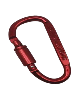 Карабін Solve із муфтою Aluminum Carabine Червоний до 100 кг алюмінієвий сплав Screwlock KT7000805