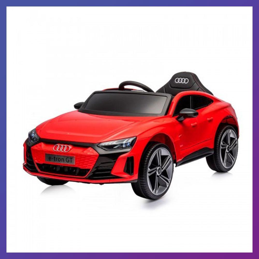 Дитячий електромобіль на акумуляторі Audi RS E-Tron з пультом радіокерування для дітей 3-8 років Червоний, фото 1