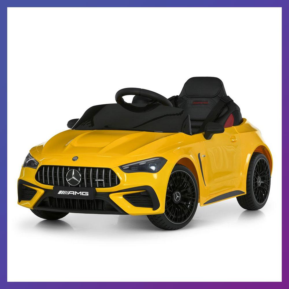 Дитячий електромобіль на акумуляторі Mercedes AMG M 6292 з пультом радіокерування для дітей 3-8 років Жовтий, фото 1