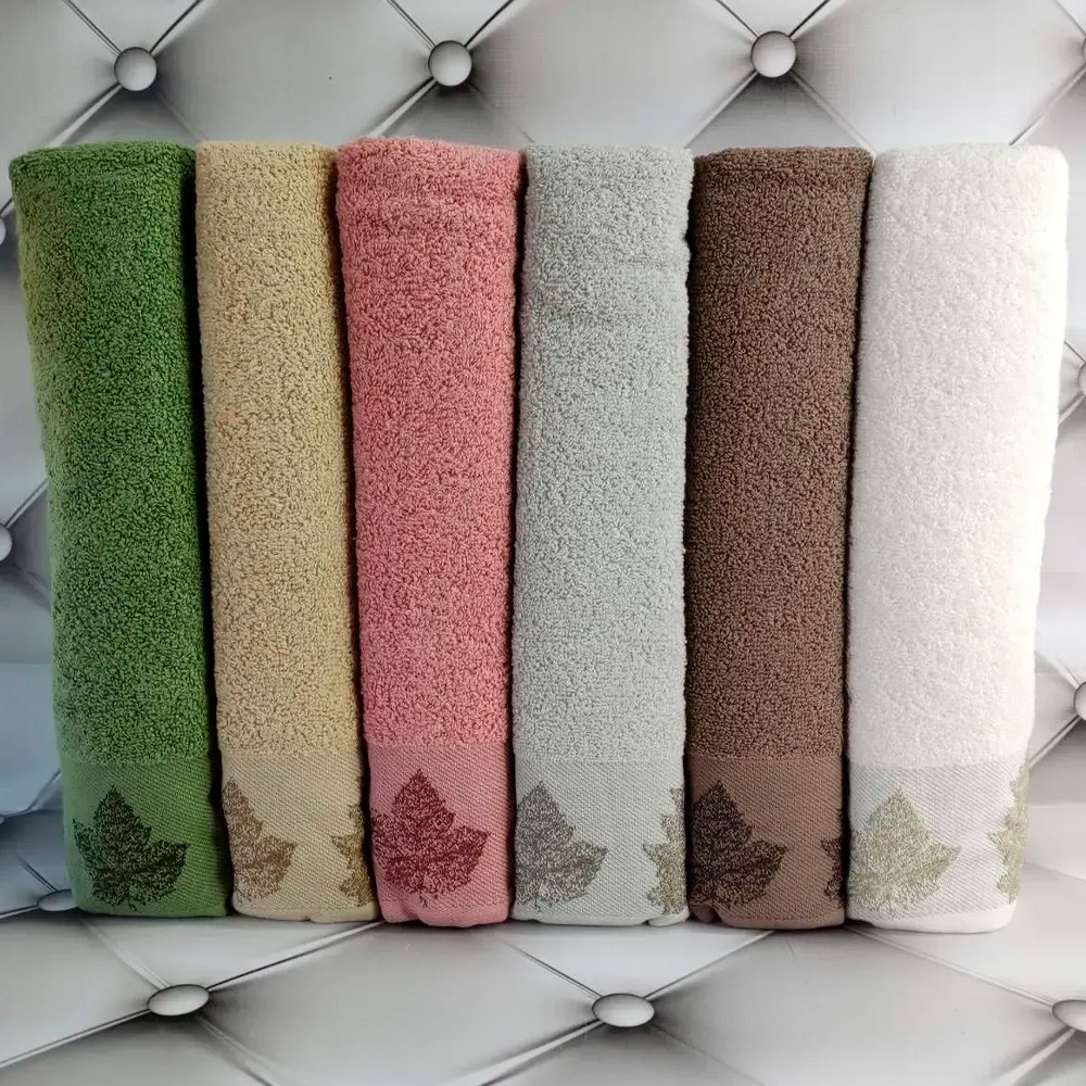 Махрові рушники 6шт, 50х90см, Miasoft Merlin / Набір рушників / Банні рушники комплект, фото 1