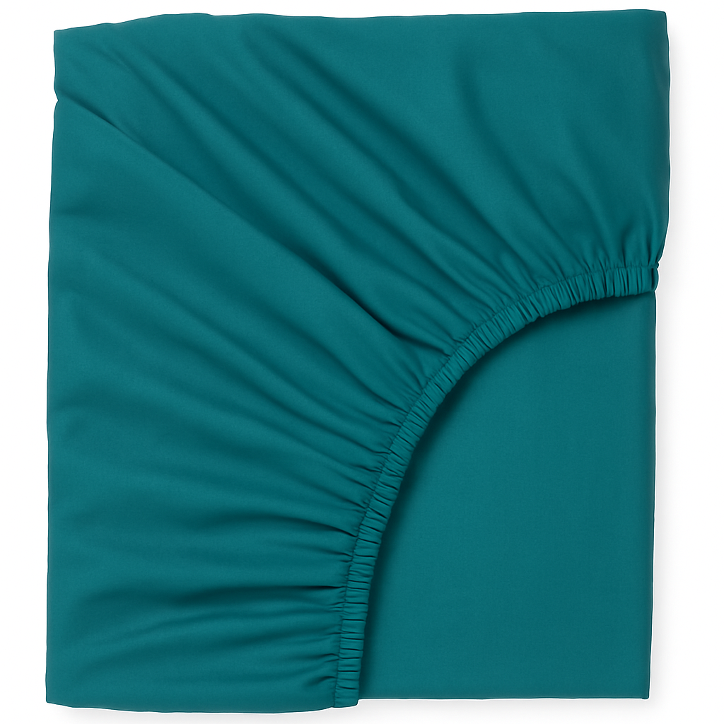 Простирадло на резинці + наволочки, 2 шт, сатинове, 160х200см, P. Yesil, Belizza / Сатинове простирадло, фото 1