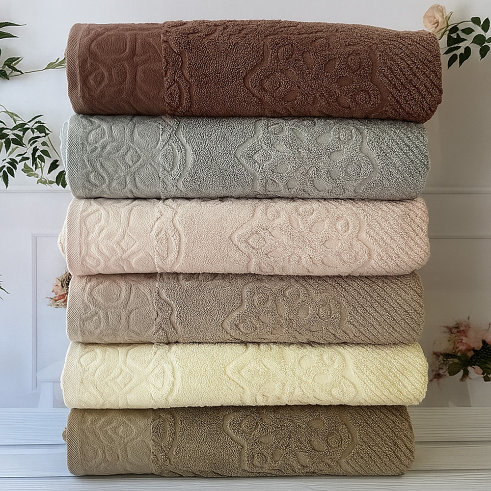 Набір рушників махрових 70х140см, 6шт/уп, Sikel Albedo / Комплект рушників / Рушники махрові, фото 1