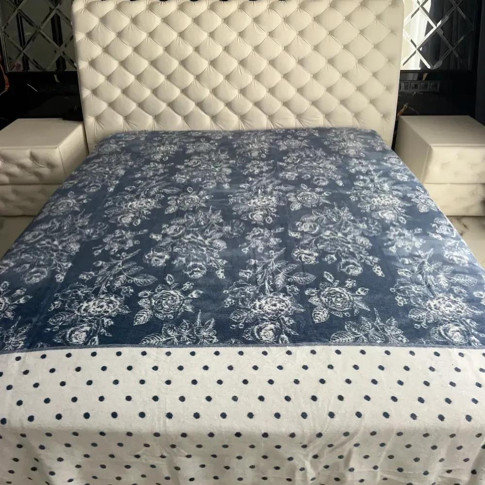 Плед-ковдра 200х240см, Sarar 1741 / Покривало євро / Плед-покривало на ліжко, фото 1