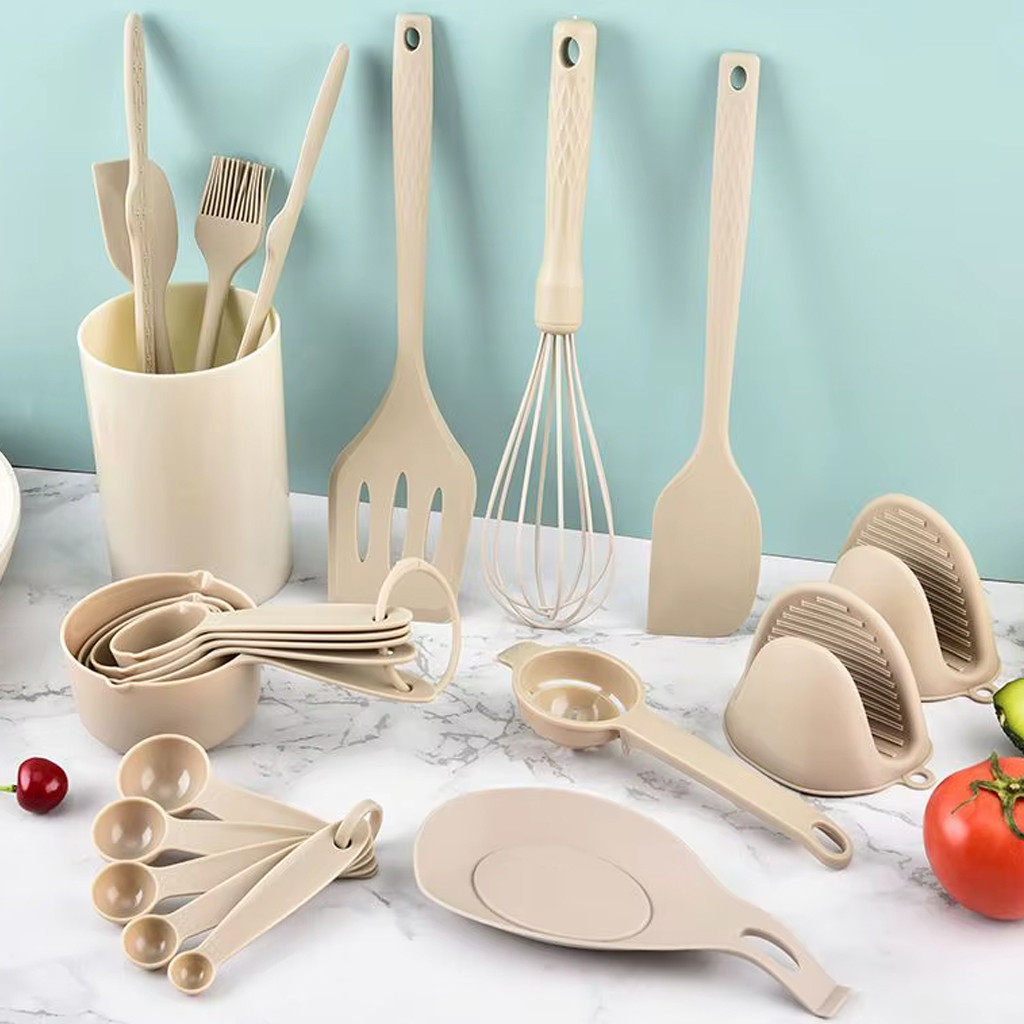 Набір кухонного приладдя (21 предметів) GT-259, Бежевий/ Кухонний набір/Приладдя для кухні, фото 1