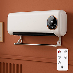 Настінний тепловентилятор з пультом, 2000Вт, SK-18035 / Електрообігрівач / Настінний обігрівач електричний