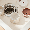 Набір банок для спецій на магніті, 6 шт / Органайзер для спецій / Ємності для спецій / Комплект магнітних баночок для спецій, фото 9
