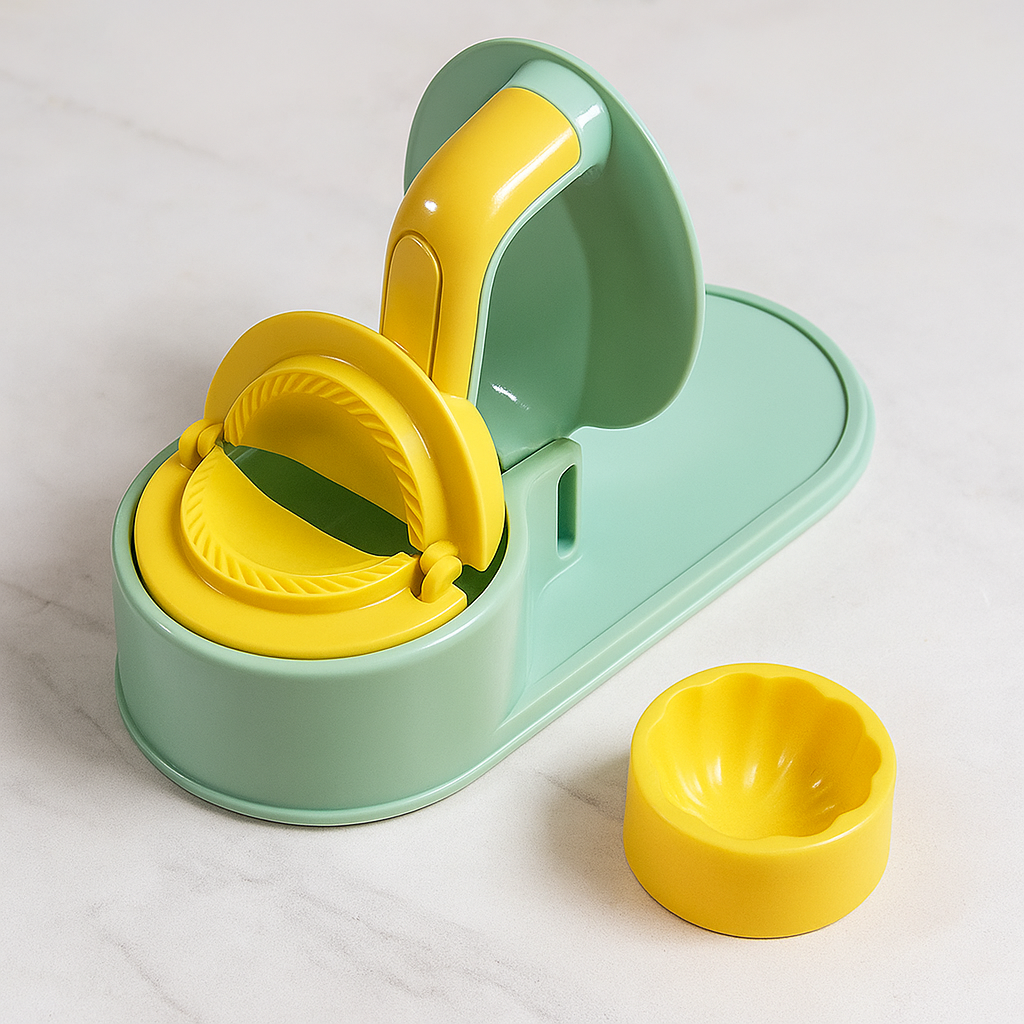 Пристрій для ліплення вареників + насадка для пельменів, 25,2 х 11,5 см / Форма для ліплення вареників / Прес для тіста, фото 1