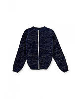 Дитяча кофта на блискавцi Блиск синя з люрексом ART KNIT
