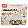 Складна сушарка для склянок на 9 шт, 26.5x26.5x14.5 см, Cup Holder / Підставка для сушіння склянок, фото 7