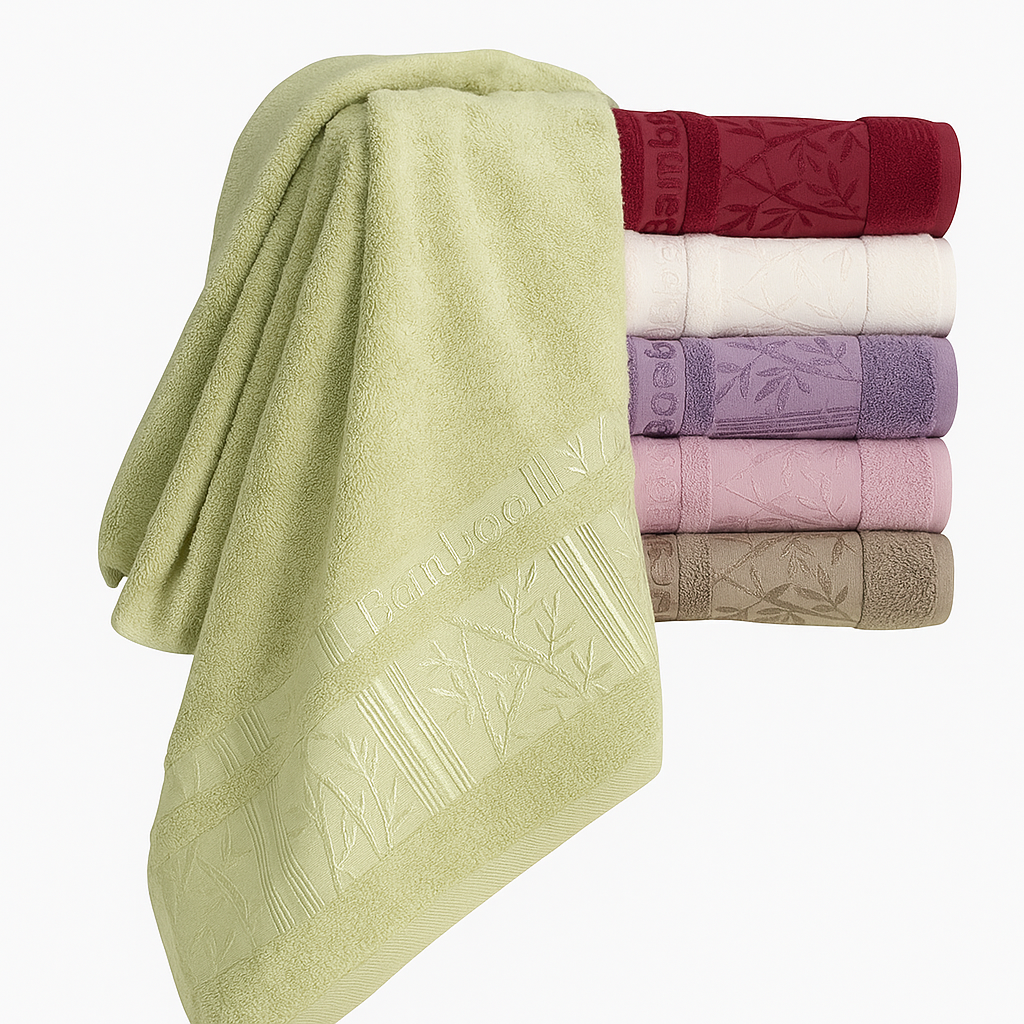 Рушники бамбукові 50х90см, 6 шт/уп. Miasoft / Бамбукові рушники / Набір бамбукових рушників / Махрові рушники, фото 1