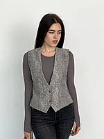 Жіночий жилет Python сірий ART KNIT