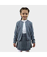 Дитяча кофта Герда Сiрий меланж з люрексом ART KNIT