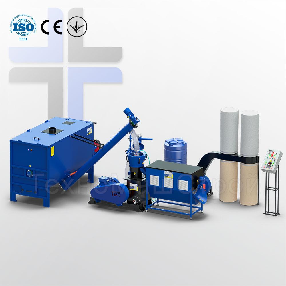 Лінія Гранулювання (пелет і комбікормів) МЛГ 1000 (MAX) (700 кг/год комбікорм), фото 1