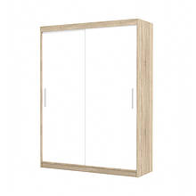 Шафа купе в спальню із ДСП Сара Гербор Дуб сонома/Німфеа альба