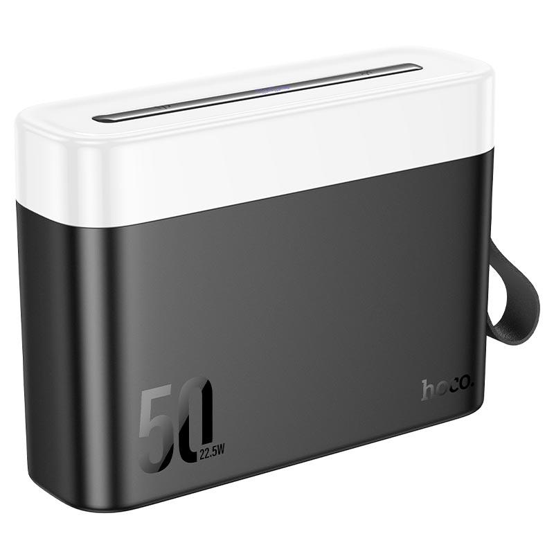 УМБ Power Bank HOCO J94A 50000 mAh 2USB/2Type-C, PD/QC, 22.5W/5A зі світильником, фото 1