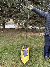 Палиця для кораблика "Покльовочка" 131см темно-зелена гачок 9.5см