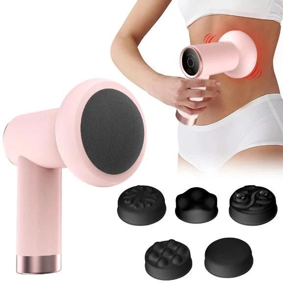 Масажер для тіла (5 насадок) Massage gun AND LY-689 PINK