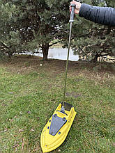 Палиця для кораблика "Покльовочка" 131см сіра гачок 9.5см