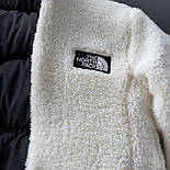 Куртка чоловіча зимова The North Face TNF коротка теплий пуховик двухсторонній чорний Туреччина. Живе фото, фото 6