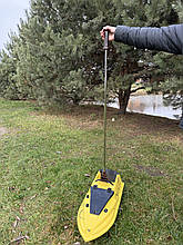 Палиця для кораблика "Покльовочка" 131см коричнева гачок 8см