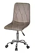 Стілець Melvin Fred Office хрестовина з коліщатками, м'яке сидіння велюр кава UC- 912, фото 8
