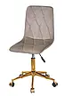 Стілець Melvin Fred Office хрестовина з коліщатками, м'яке сидіння велюр кава UC- 912, фото 10