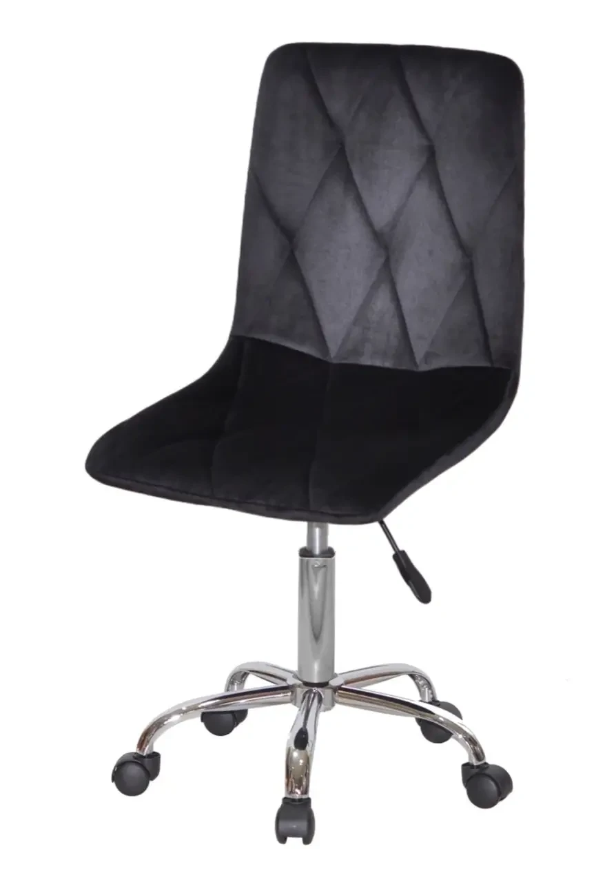 Стілець Melvin Fred  Office  хрестовина з коліщатками, м'яке сидіння велюр  чорний UC- 904