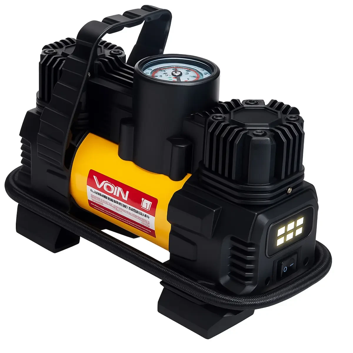 Автомобільний компресор 2-х поршневий 150psi, 28 Amp, 85л, клеми VOIN VL-620, фото 1