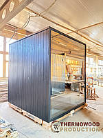 🔍 Premium Cube 2,7х2,4х2,7 м з термодерева від Thermowood Production vs Звичайна баня-бочка. Фото, відео