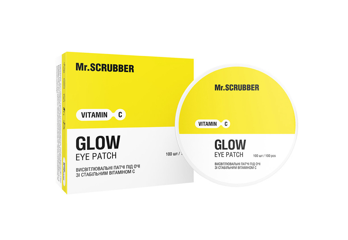 Висвітлювальні патчі під очі Glow Vitamin C зі стабільним вітаміном С Mr.SCRUBBER, фото 1