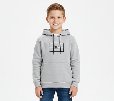 Худі дитяче для хлопчика 9-12 років сіре (5008-08)