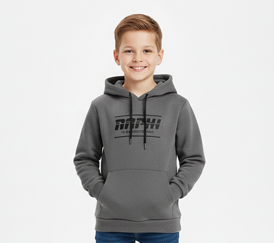 Худі дитяче для хлопчика 9-12 років сіре (5001)