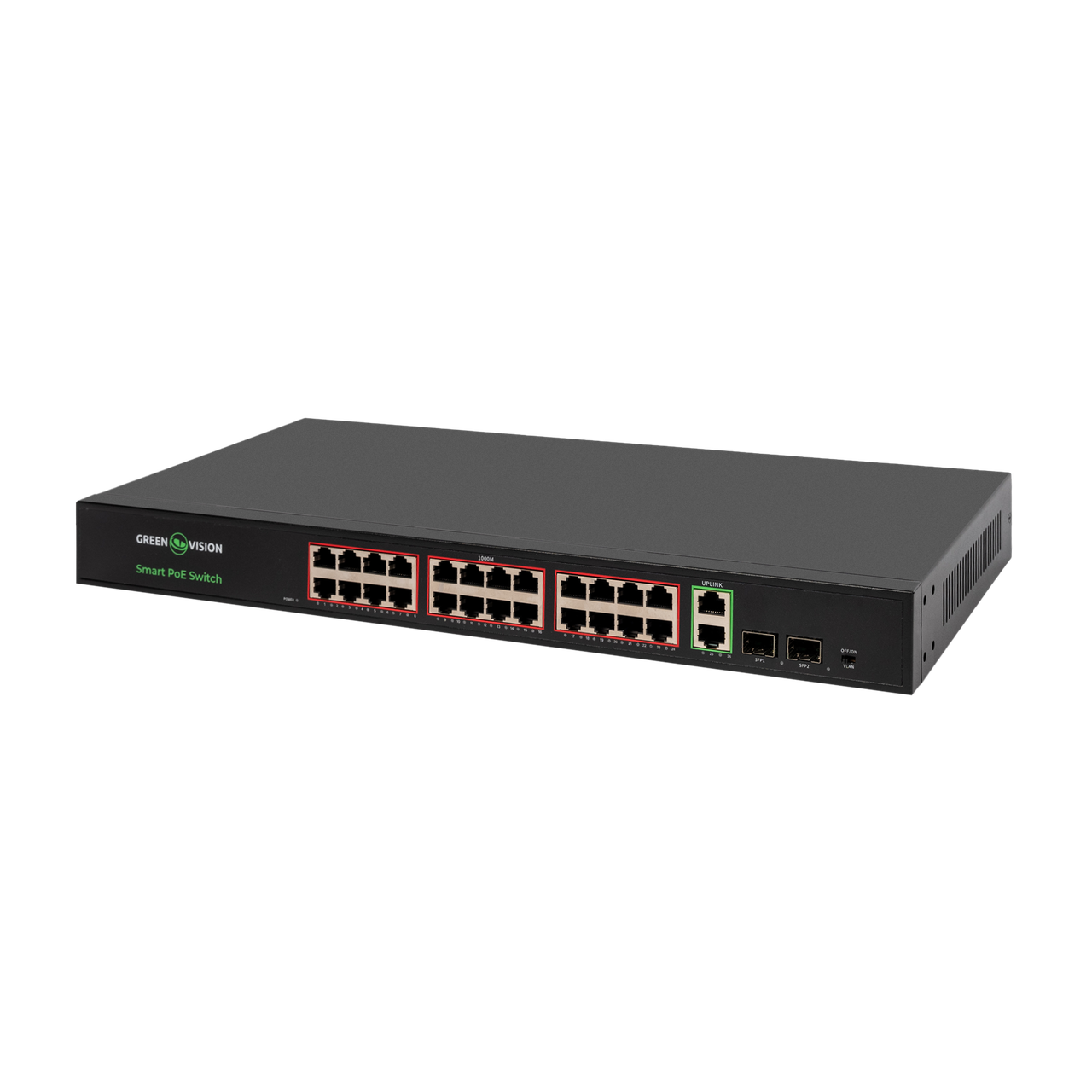 Комутатор мережевий POE GV-023-D-24G+2PG+2SFP
