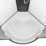 Душовий бокс Vivia 095 JK BP W 90х90х220 дрібний піддон, фото 4