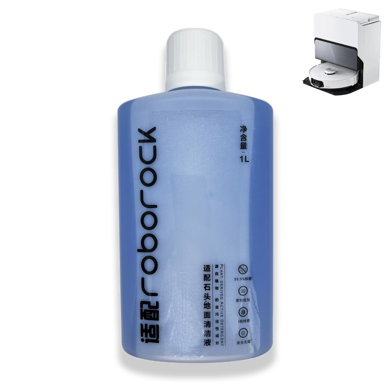 Концентрований Засіб для Миття Підлоги (1 л) Сумісний з Роботами-Пилососами Roborock S8 MaxV Ultra G20s, фото 1