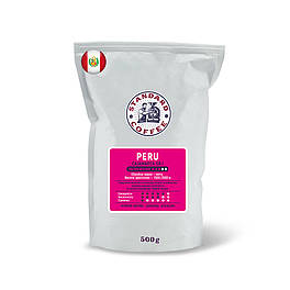 Перу Кахамарка грейд 1, кава мелена, арабіка середнього обсмаження, вага 500г (апельсин, шоколад, червоне яблуко)