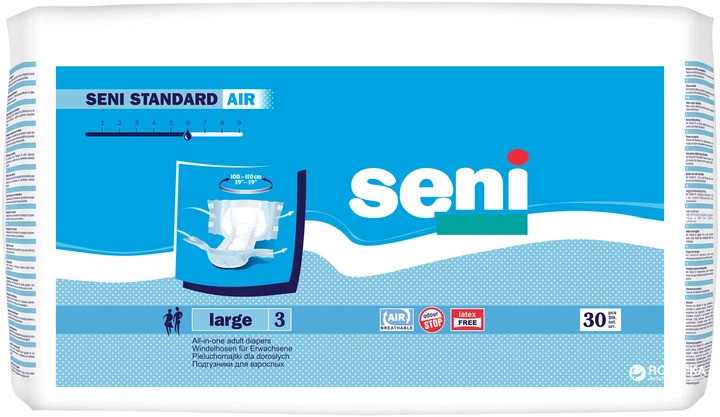 Підгузки для дорослих SENI STANDARD AIR large 30 шт.