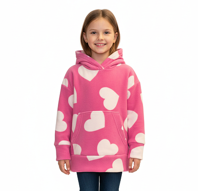 Худі дитяче для дівчинки "Серце" (1604)