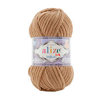 Пряжа Alize Velluto, color 199, темно бежевий, за 1шт 12350