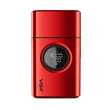 Електробритва VGR V-377 RED шейвер, подвійне лезо, регулювання потужності 7000-9000 RPM, LED display