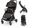 Дитяча прогулянкова коляска до 3 років Lionelo JULIE ONE BLACK, фото 2