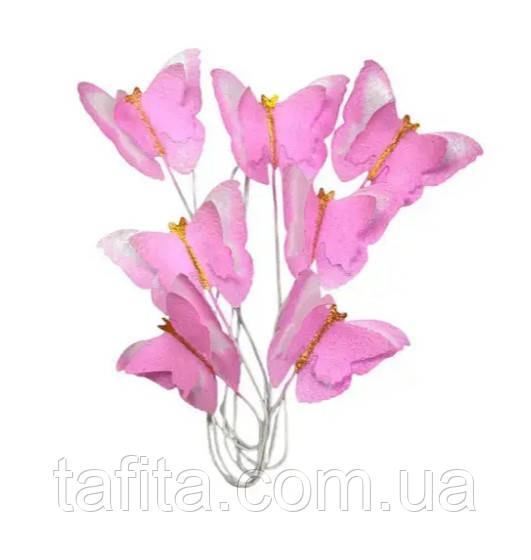 Вафельний декор Метелики Преміум рожеві Сладо, фото 1