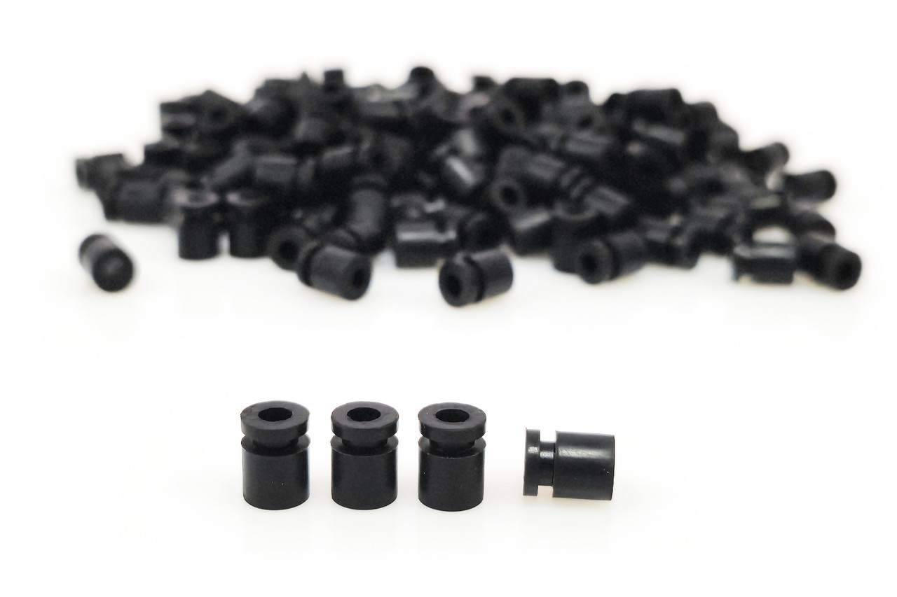 Демпфери M3x8мм гумові для електроніки 1000 шт (чорний), фото 1