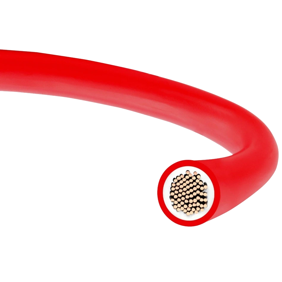 H1Z2Z2-K 1x 6 червоний (NKK) бухта 100 м Кабель для сонячних панелей, фото 1