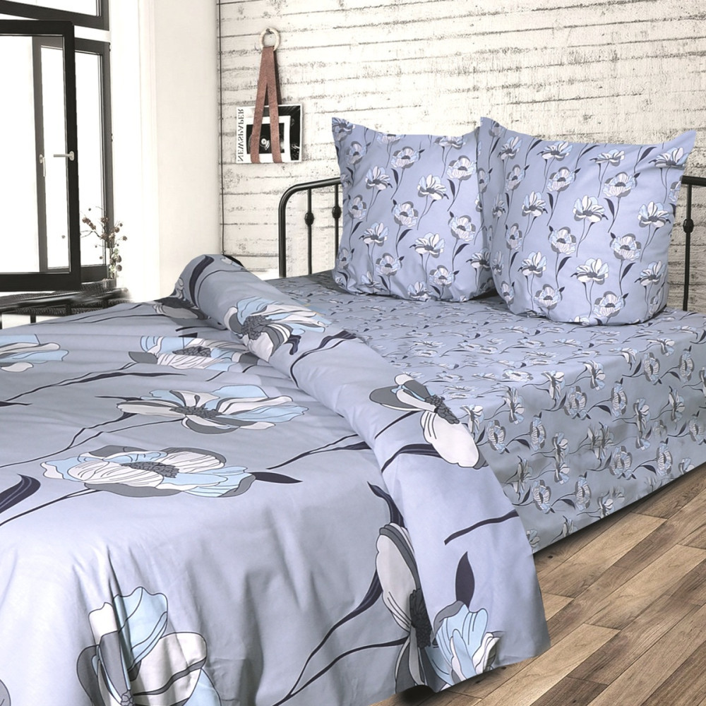 Комплект Євро з нав. 50х70см бязь набивна тм Ярослав t374, фото 1