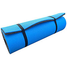 Каремат для йоги та фітнесу "EVEREST" 1800х600х16мм, товстий, двошаровий килимок, Туреччина, фото 2