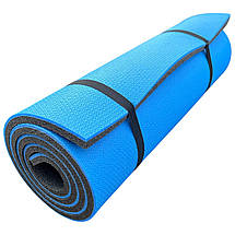 Каремат для йоги та фітнесу "EVEREST" 1800х600х16мм, товстий, двошаровий килимок, Туреччина, фото 3